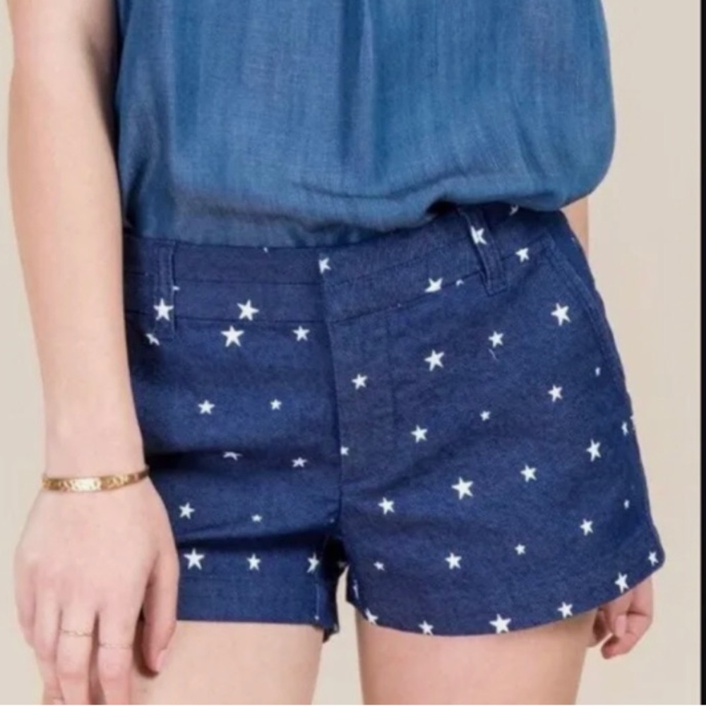 Chambray star shorts